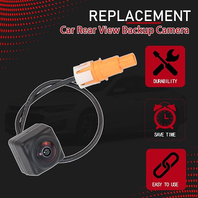 42861580 Car Rear View Backup Camera Compatible with 2023-2024 Chevrolet Chevy Malibu 1.5L 4Cyl Camera Reverse Parking Assist Installation Monitor System Replaces 84543080
