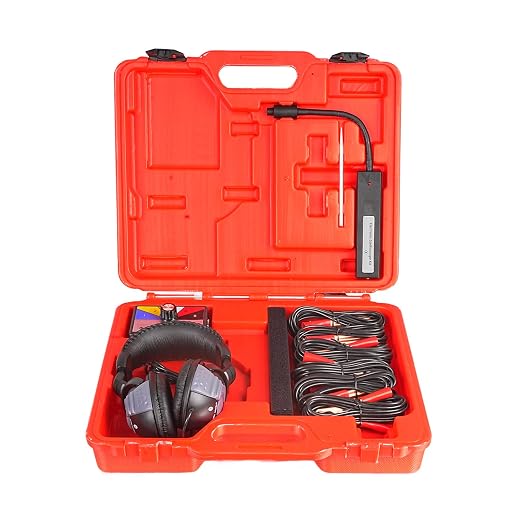 Chassis Ears Automotive Stethoscop Kits with Headphones, 6 Channel Car Engine Noise Finder Mechanic Stethoscope with Headset