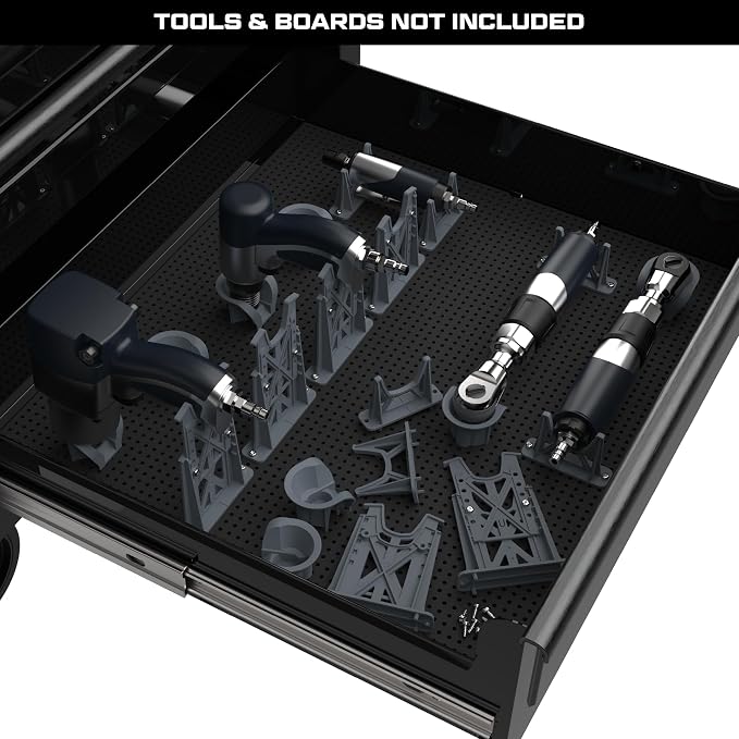 Modular Tool Organizer Bundles - Tool Box, Socket Organizer & Wall Panel Organization System for Toolbox, Kit & Garage Storage - POWER TOOL BUNDLE