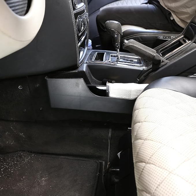 PIUGILH Car Handbrake Side Storage Box, Storage Box Center Console Organizer Tray Console Side Pocket Organizer Phone Storage for Mercedes Benz G Class 2004-2011