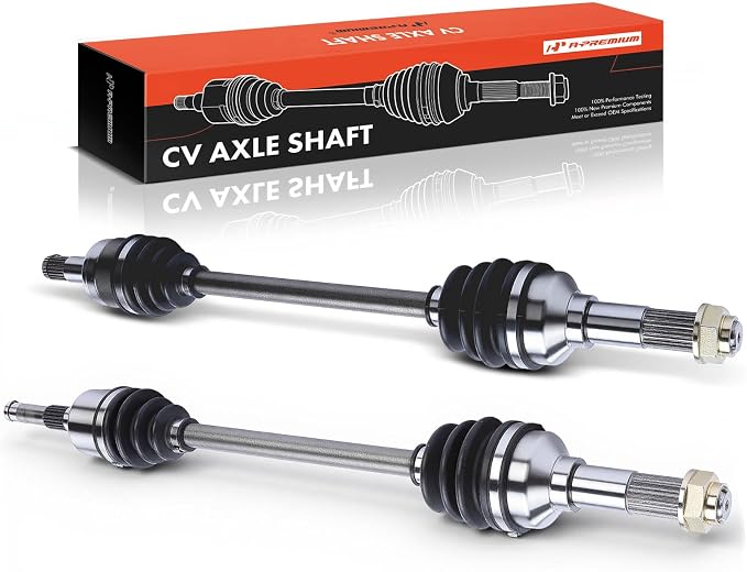 A-Premium Pair (2) Front CV Axle Shaft Assembly Compatible with Yamaha Rhino 450 2006-2009, Rhino 660 2004-2007, Driver and Passenger Side, Replace# 5UG-F510F-20-00, 5UG-F518G-20-00