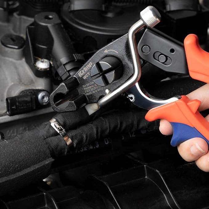 IWISS WCT-319 Stainless Steel Cable Tie Gun for Tensioning, Cutting, Removing Cable Ties up to 3/4'' Width, One Handed Bundling