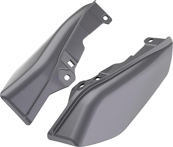 Color - Matched Mid Frame Air Deflectors Heat Shield, Perfectly Fit for Harley Touring Models 2009-2026 Smoke Gray