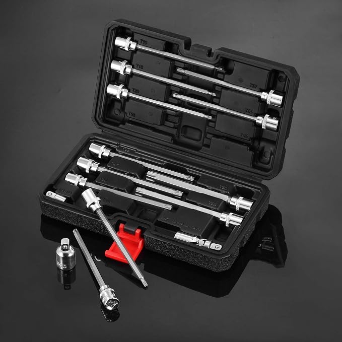 32-Piece Allen Socket Set and 15-Piece Torx Bit Socket Set