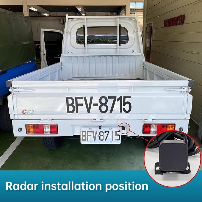 BY-J Blind Spot Monitoring System, Special LED lamp for Mirror Glass 77 GHz Millimeter Wave Radar 12V Car Truck Blind Spot Detection System, Sensitive Radar Sensors Blind Area Detection System