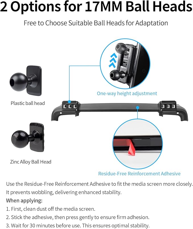 Wireless Charging Car Phone Holder for Ford Ranger 2024-2025, 12" Screen Fixed Clip, 360° Rotation Car Phone Mount Compatible with MagSafe