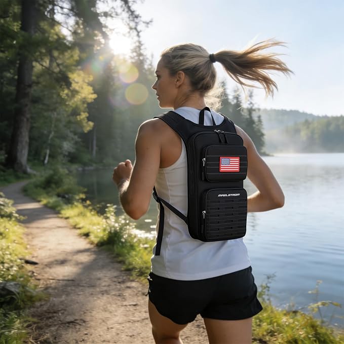 Maelstrom Tactical Hydration Backpack,Water Pack with 2L Water Bladder | BPA-free,MOLLE Compatibility,lightweight,insulated layer, Breathable back panel and shoulder,for running/hunting/cycling