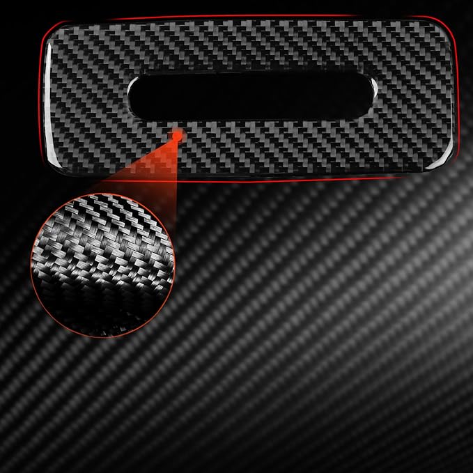 NVCNX Real Premium Carbon Fiber for Toyota Camry Accessories 2018-2024 2019 2020 2021 2022 2023 SE/LE/XSE/XLE/SE Nightshade/L/TRD Gas Hybrid Rear Reading Light Panel Cover Interior Trim Sticker 1PC