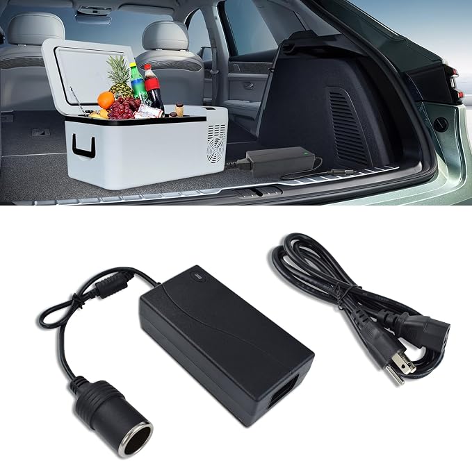 110v to 12v 6A 72W AC to DC Converter- Car Cigarette Lighter Adapter to Wall Plug for Air Compressor, Tire Inflator, Car Refrigerator, Car Vacuum Cleaner, Car Fan