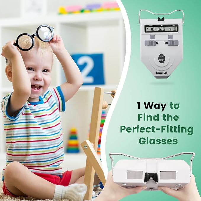 Huanyu Optical Digital Pupilometer with Memory Function LCD Pupil Distance Meter Diopter Compensation PD Measurement Tool for Eyes CE Approved (LY-9A)
