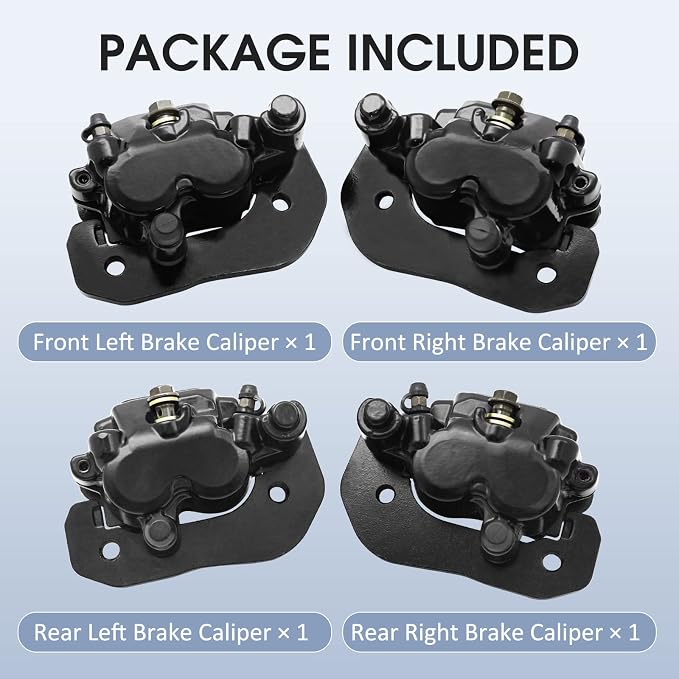 M MATI Front & Rear Brake Calipers All 4 for Can Am Renegade 500 570 800 850 1000 Outlander 6x6 450 650 1000 705600862 705600861 705600860 705600859