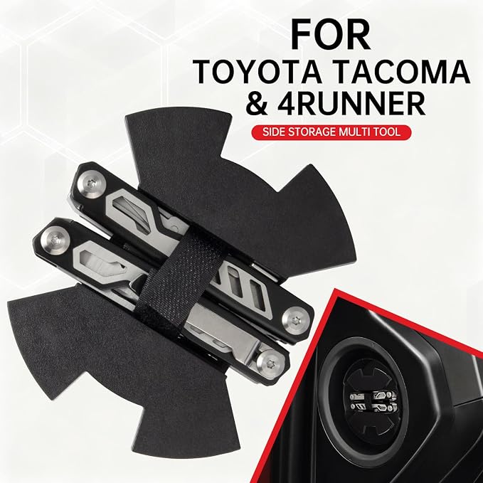 Tactical Dash Side Storage Multi-Tool for 2024-2026 Toyota Tacoma & 2025 4Runner Accessories,Replaces PT420-35240, Hidden Secret Compartment Organizer, Fits SR5, TRD Pro, Trailhunter Woodland