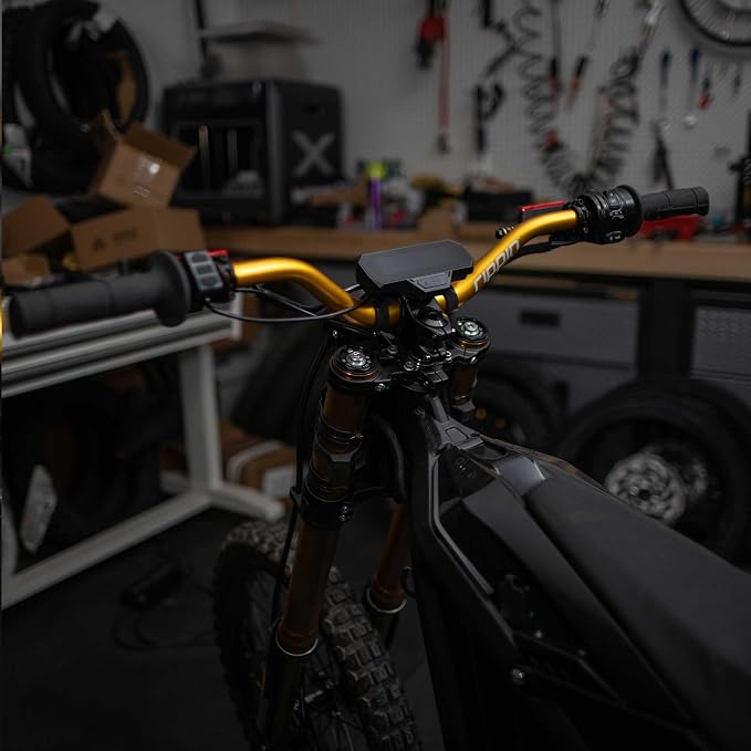 Rippin Moto RISE3 E-Moto Handlebars for Sur-Ron - 3" Rise x 770mm Wide, 22mm Ends, 31.8mm Center - Riser Bars for Talaria Sting, E-Ride PRO, Rawrr Mantis, Vetra Blazer, Surron LBX (Red)