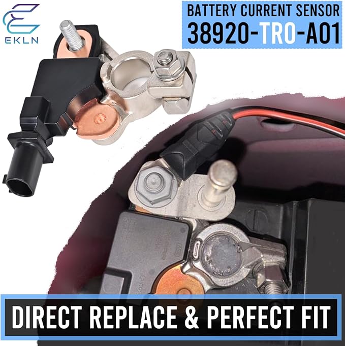 EKLN Battery Current Sensor Battery Temperature Voltage Sensor Fit for 2012-2015 Honda Civic CRV 2013-2018 Acura RDX 2013-2021 Acura ILX Replaces OE# 38920-TR0-A018920-TR0-A02