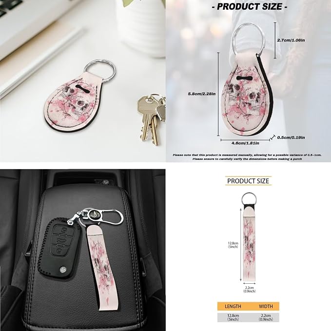 Skull Print Automotive Seat Covers & Accessories Peach Blossom Print Car Front Rear Seat Covers with Steering Wheel Cover Center Console Pad Seatbelt Pads Headrest Protectors