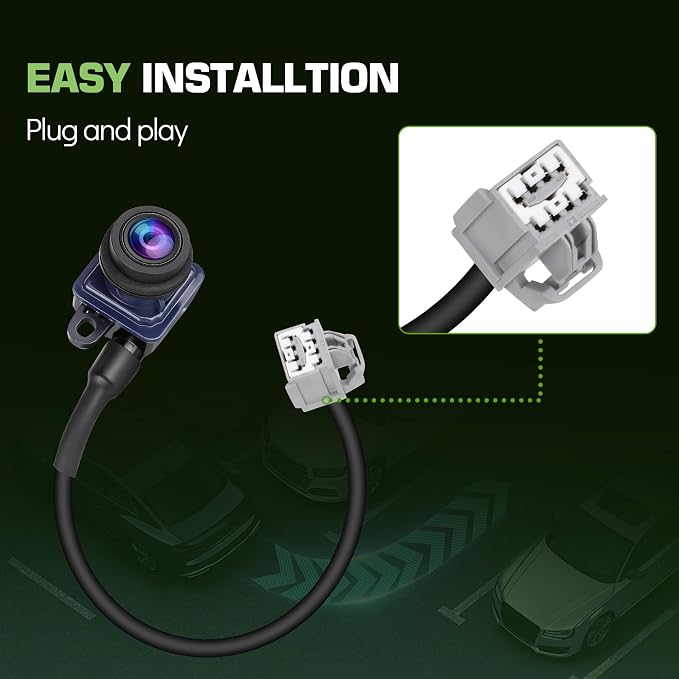 Backup Camera Rear View Parking Assist Camera 170° HD Night Vision for Dodge Dart 2013 2014 2015 2016, Replaces 56038990AA, 56038990AB, 56038990AC, 1WY78GW7AA