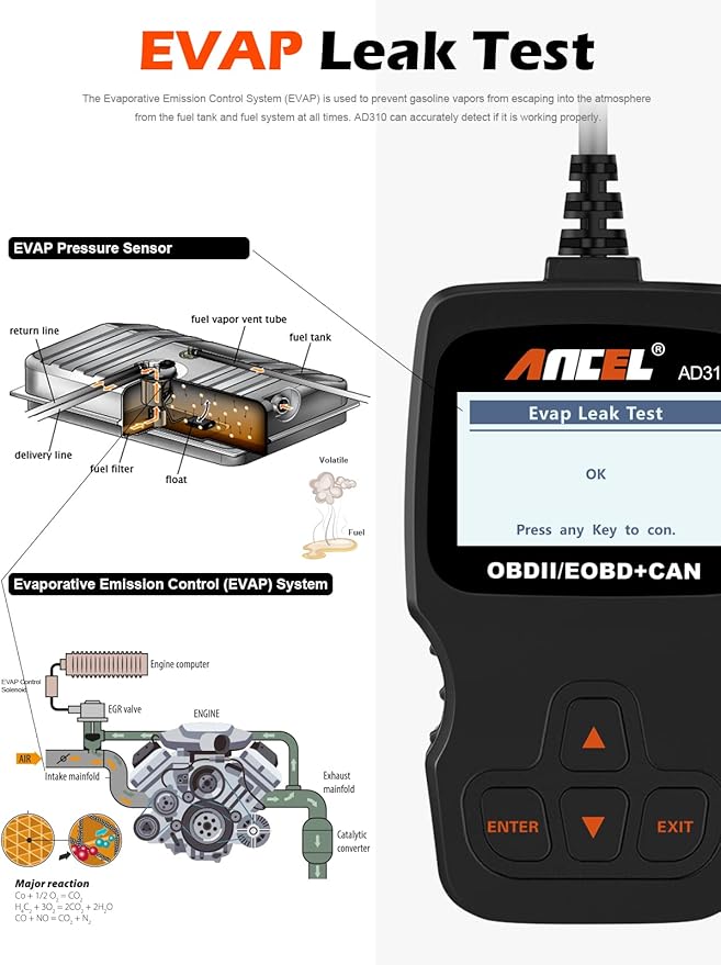 ANCEL BD200 Pro OBD2 Scanner Bluetooth with ANCEL AD310 Classic Universal OBD II Scanner