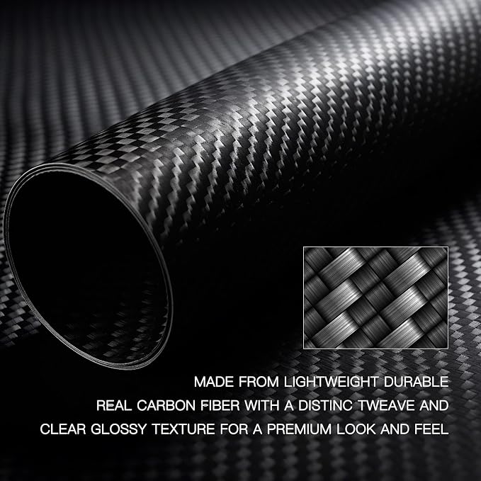 Real Carbon Fiber Interior Trim Kit Compatible with Dodge Charger 2015–2023, Interior Decor Sticker Accessories
