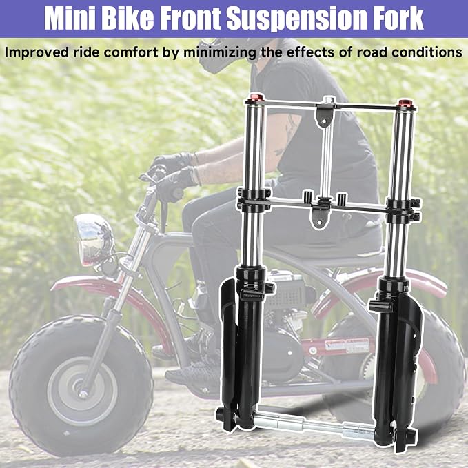 Mini Bike Front Fork Suspension Kit Replacement for Monster Mega Moto MMB80 MMB105 80cc 105cc Motovox MBX10 MBX11 Coleman CT100U Baja DB30 GMB100 TrailMaster Storm 200 Parts
