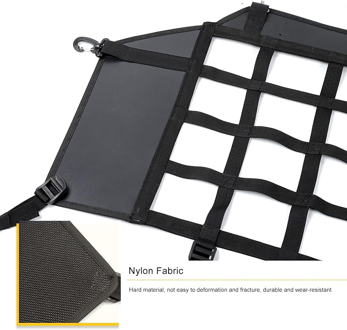 for Bronco Trunk Net Mesh Dog Barrier Cargo Net for Ford Bronco 2021 2022 2023 Black Storage Accessories