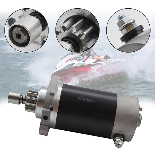 KARSEE Starter Motor 6J4-81800-00 Compatible with Yamaha Marine Engine Outboard 30HP 40HP 50HP 6J4-81800-01-00