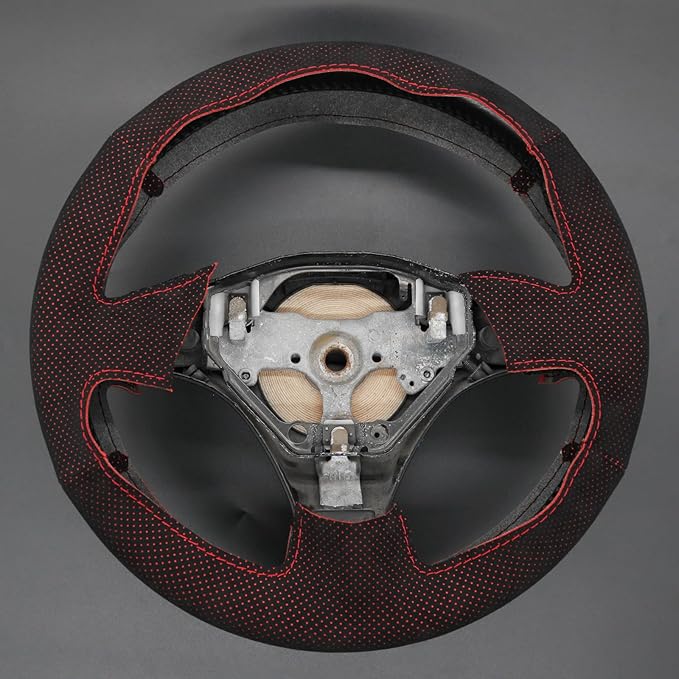 MEWANT Hand Stitch Steering Wheel Cover for Toyota RAV4 1998-2003 / Celica 1999-2006 / Corolla 2003-2008 / Matrix 2002-2008 / MR2 1999-2007 / Supra/Caldina, Custom Fit DIY Wrap Interior Accessories