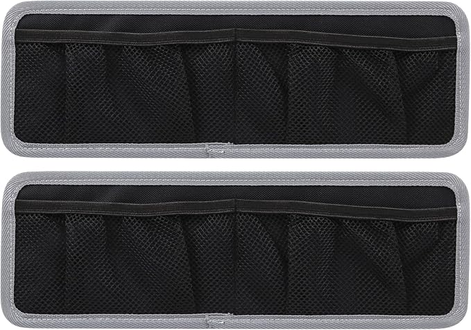 Aunginsy 2Pcs Inner Door Storage Bags Compatible with Toyota Tundra 2022 2023 2024 2025 2026 Pickup Front Door Side Panel Storage Pockets Box Mesh Organizer Tray Pouch Expansion Interior Accessories