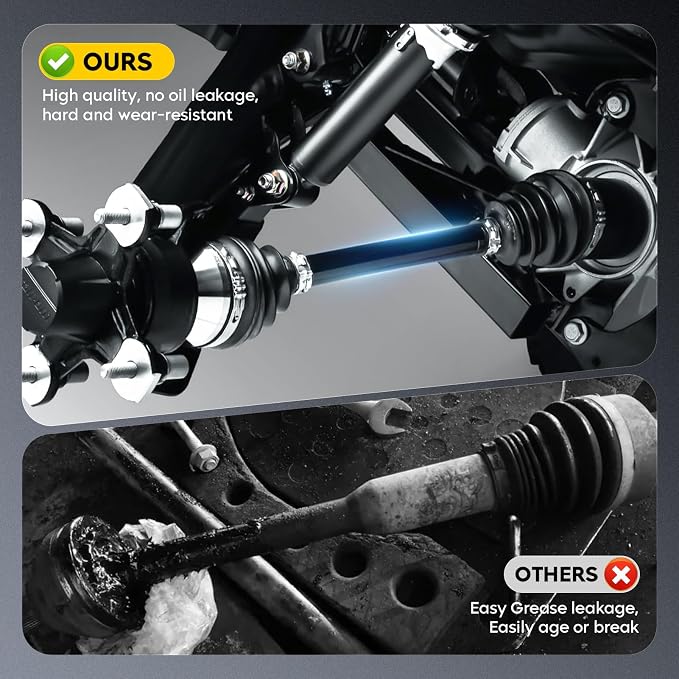 Front Right CV Axle Shaft for Can-Am Defender HD5/HD8/HD9/HD10 | Fits HD5(17-21), HD8(16-21), HD10(16-19), Base MAX DPS XT editions, 705401936 705401801, NOT for XMR, CAB, Lone Star Models