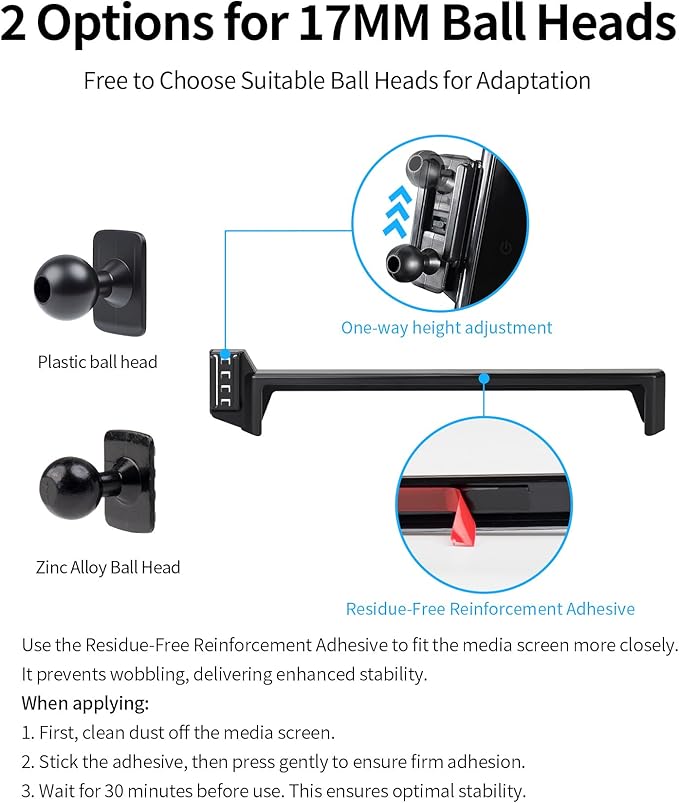 Wireless Charging Car Phone Holder for Toyota Tundra 2022-2026 / Sequoia 2023-2026, 14" Screen Fixed Clip, 360° Rotation Car Phone Mount Compatible with MagSafe