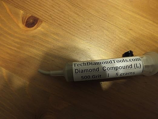 TechDiamondTools Kit of 3 Diamond Lapping Paste Polishing Compound USA Made 500 800 1200 Grit Lapping Compound for Rock Glass Metal Jewelry Resin Marble with 25% of Diamond Powder