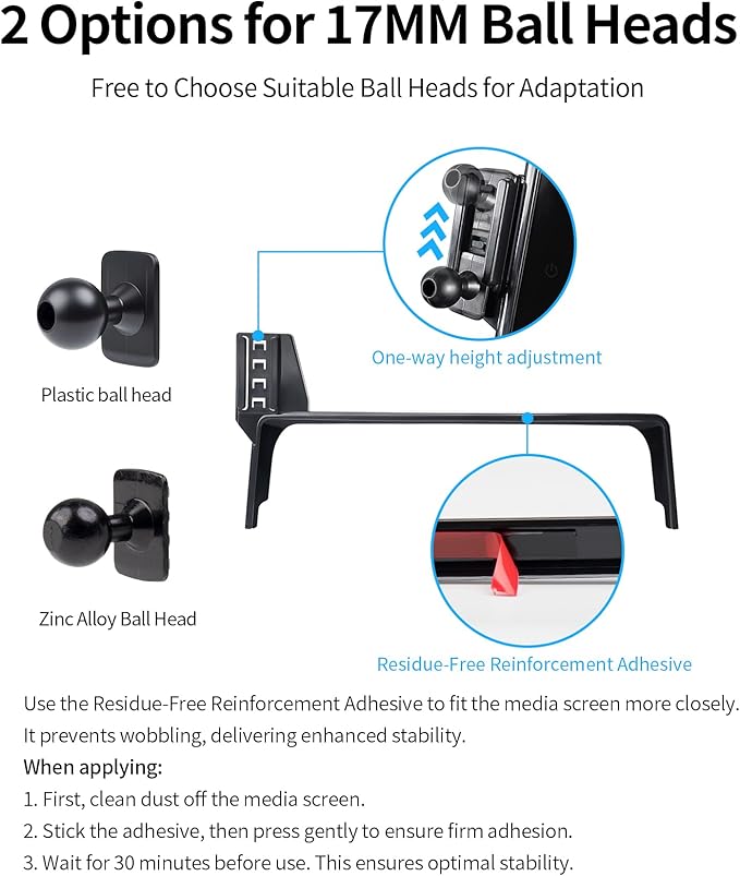Wireless Charging car Phone Holder for Honda Civic 2016-2021 Accessories 5/7 inch Screen Fixed Clip,360° Rotation car Phone Mount Compatible with MagSafe