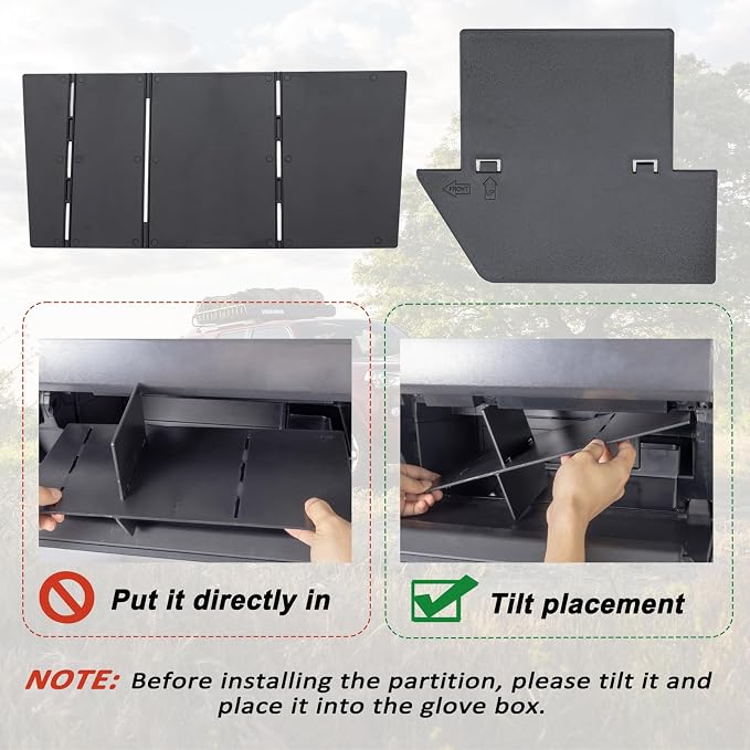 JKCOVER Center Console Full Organizer and Glove Box Organizer Compatible with Toyota 4RUNNER 2010-2024 Accessories