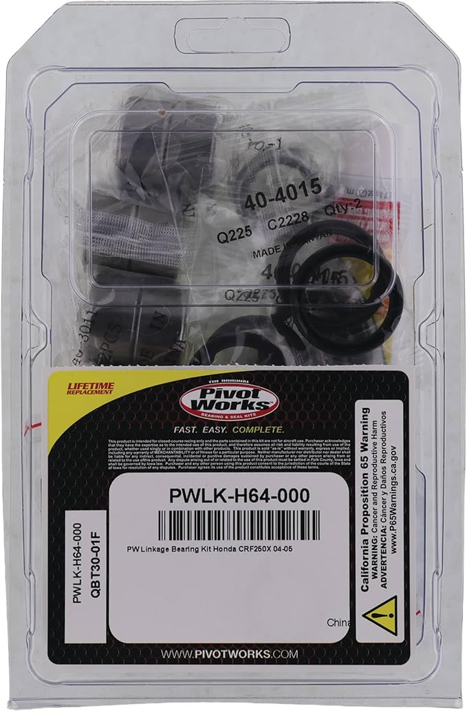 Pivot Works Linkage Rebuild Kit PWLK-H64-000 Compatible With/Replacement For Honda CRF250X 2004-2005