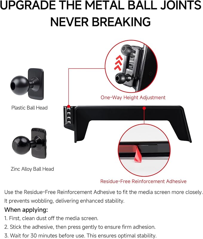Qi2.2 Max 25W Fast Wireless Car Charger Phone Holder for 2023-2026 Toyota Prius 12.3-Inch Screen, Magnetic Phone Mount Compatible with MagSafe