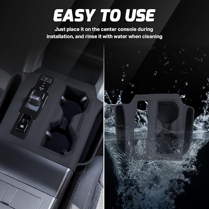 Center Console Organizer for Toyota RAV4 2026 Accessories Non-Slip Tray Interior Storage Box Black