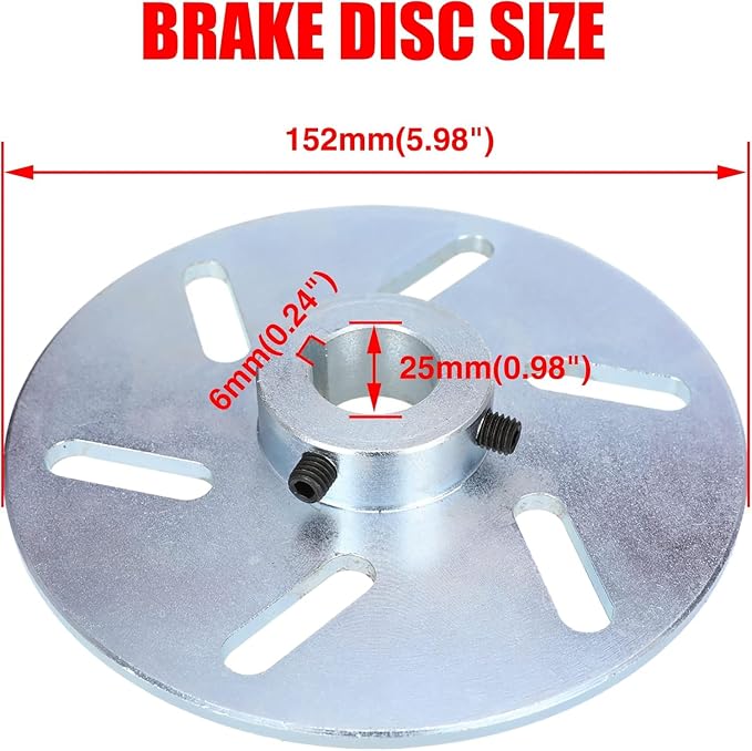 GREHUA Go Kart Brake Kit Compatible with Yerf-Dog Manco 9598 9597 ASW Bristers Airheart MB-1, Mechanical Disc Brake Caliper for Predator 212cc 196cc 6.5hp GX160 Drift Trike Go Kart Parts