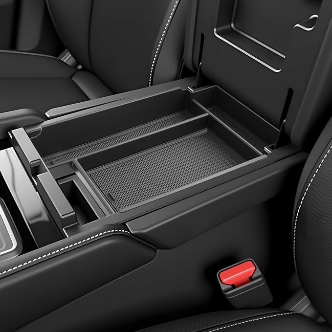 SKTU for 2026 Nissan Pathfinder Center Console Organizer for 2026+ Nissan Pathfinder (SV/SL/Rock Creek/Platinum) Console Tray Nissan Pathfinder 2026 Accessories ABS Insert Armrest Storage Box