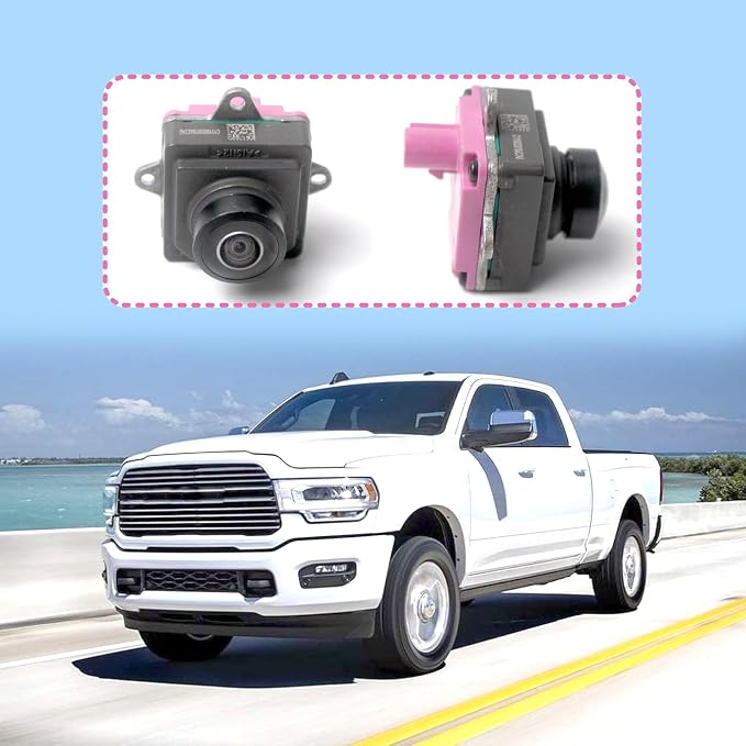 Rear View Backup Camera Replace 04672735AB 04672735AD | Reverse Backup Camera Park Assist Camera Fit for Dodge Ram 2500 3500 6.4/6.7L 2019-2023, IP68 Waterproof
