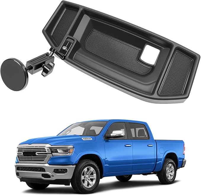 5" 8.4" Screen Magnetic Phone Mount Holder for 2019-2026 Dodge Ram 1500 2500 3500 w/12V Outlet Part Magnet Dash Cell Phone Cradles Adjustable Phone Stand Accessories for 2019+ RAM 1500-3500