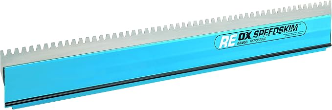 OX TOOLS Pro Series REBL QuickSkim Plaster Skimming Blade - 35-3/7 Inch | Replaceable Stainless Steel Notched Blade Only