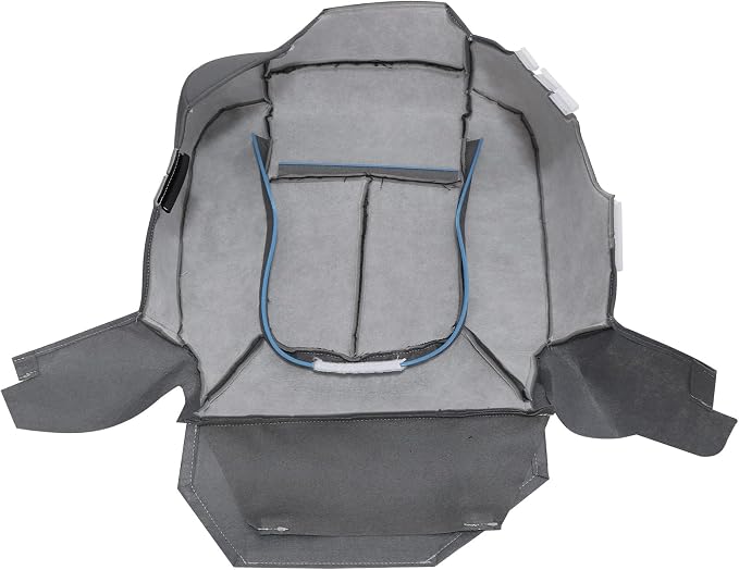 Driver & Passenger Bottom & Top Lean Back Replacement Cloth Seat Covers Gray #1S 2S or 3S Compatible with Ford F250 F350 F450 F550 XL XLT 2011 2012 2013 2014 2015 2016