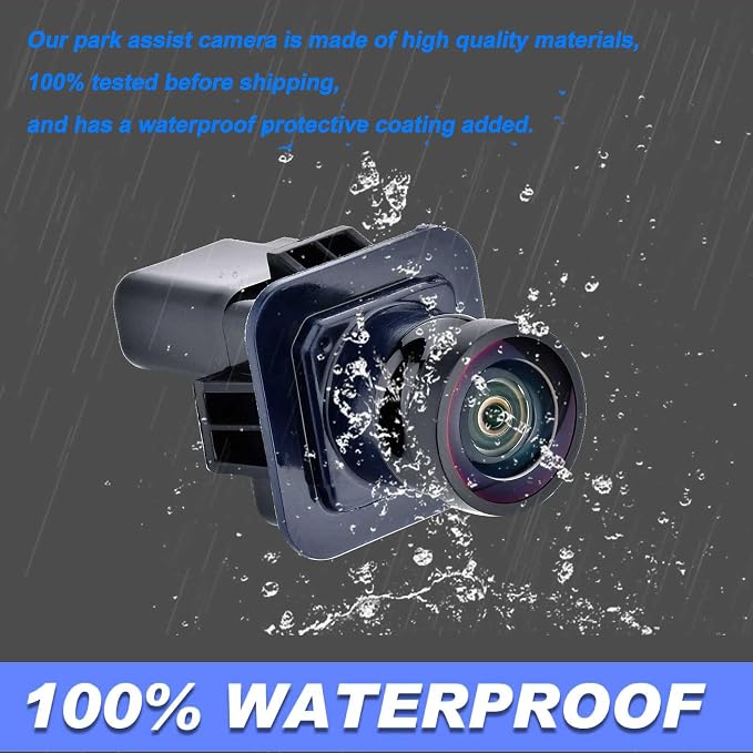 Unifizz Car Backup Camera Parking Assist Rear View Camera Replaces# BL3Z-19G490-B EL3Z-19G490-D Compatible for Ford F150 2010 2012 2013 2014 for Mustang 2015-2020 for Lincoln MKC 2015-2019