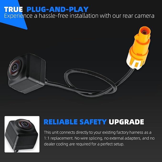 84543080 Backup Camera Compatible with Chevy Malibu 2023 2024 1.5L 4Cyl, Rear Camera Reverse Parking Assist Installation Monitor Systems Replaces# 42861580