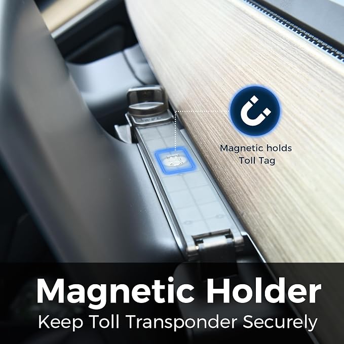 Under Screen Storage for Tesla Model Y/3 - Organizer Tray for Tesla Screen Compartment (Include Juniper & Highland), Enhanced Vehicle Interior with Secure Compartments (Black)