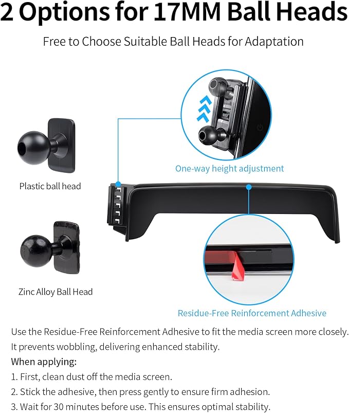Wireless Charging Car Phone Holder for Volkswagen Atlas/Altas Cross Sport 2024-2026, 12" Screen Fixed Clip, 360° Rotation Car Phone Mount Compatible with MagSafe