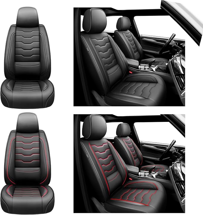 Car Seat Covers Premium Leather for H 2000-2001. Waterproof, Breathable, Scratch-Resistant & All-Weather Seat Protector(Full Set,Black)