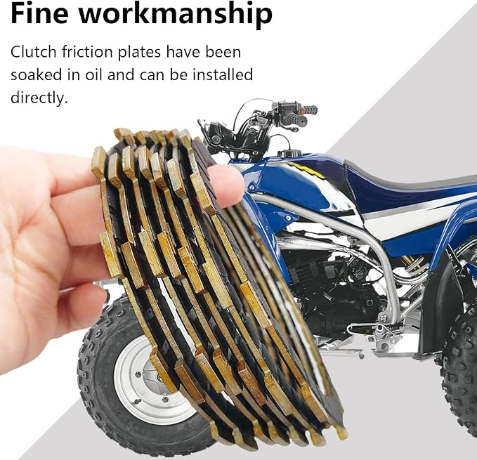 Clutch Kit & Billet Clutch Basket for Blaster 200 1988-2006 | for Ya-maha YFS200 SE
