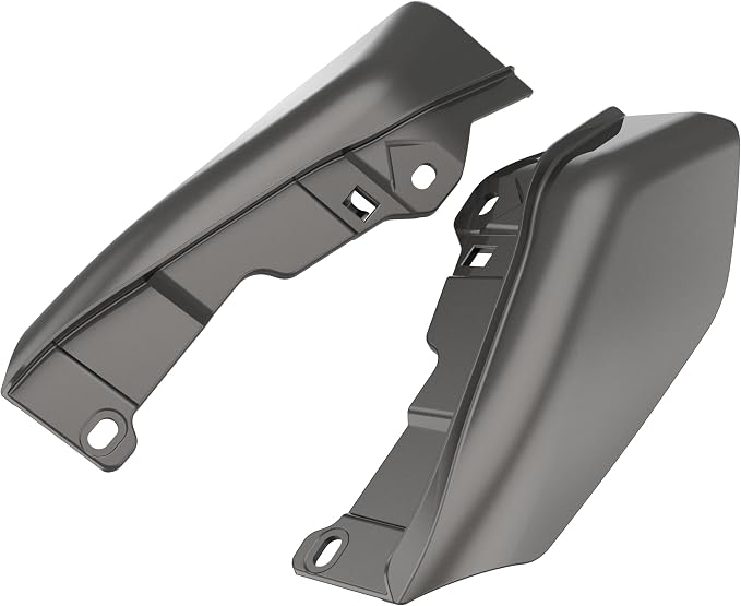 Color - Matched Mid Frame Air Deflectors Heat Shield, Perfectly Fit for Harley Touring Models 2009-2026 Silver Flux