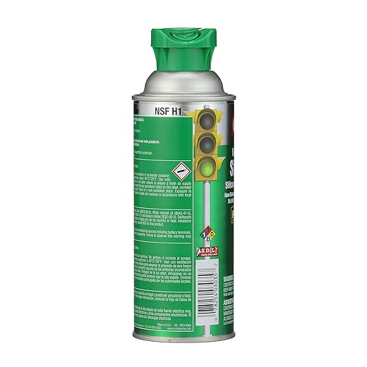 CRC Water Based Silicone 03035 – 13 Wt Oz, Heavy Duty Silicone Lubricant w/Perma-Lock 2-Way Integrated Actuator