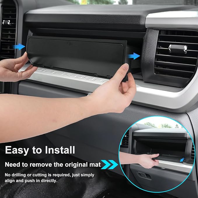 RAVOTOM Center Console Compartment Cover & Glove Box Organizer Compatible with 2022-2026 Ford F150 Accessories STX XL
